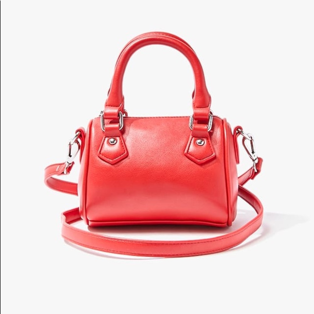 Forever 21 Red Zip-Top Mini Crossbody Bag
